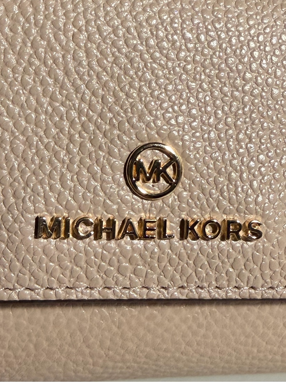 Michael Kors Rose Pink Pebbled Leather Continental Wallet with Gold Hardware - Picture 15 of 15